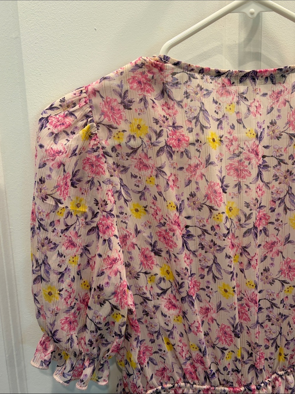 Allison & Kelly Floral Ruffle V-Neck Dress - Picture 7 of 8